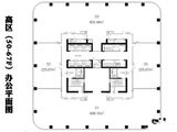 CFC长富中心_高区（50-67F）办公平面图 建面0平米