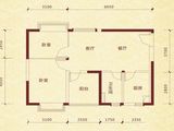 恒大金碧天下_2室2厅1卫 建面71平米