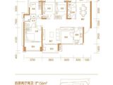 兆邦基碧湖春天_4室2厅2卫 建面136平米