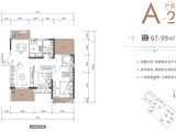 惠州曦江润府_3室2厅2卫 建面97平米