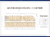 富力天禧公馆_D区DS综合楼9-16层户型平层图 建面45平米