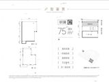 石梅鹭鸣谷_C户型听澜 建面75平米