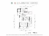 万科四季都会_3室2厅2卫 建面89平米