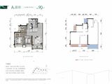 空港兴城晨曦府_3室2厅1卫 建面90平米