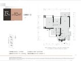 中海时光境花园_3室2厅1卫 建面82平米