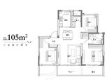 新能源上河殿芳园_3室2厅2卫 建面105平米