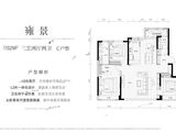 绿城晓月晴川_3室2厅2卫 建面132平米