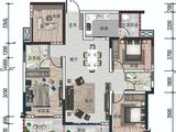 圣景公园一号_4室2厅2卫 建面109平米