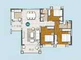 绿湖国际城_3室2厅2卫 建面120平米