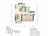 龙光玖云台_3室2厅2卫 建面89平米